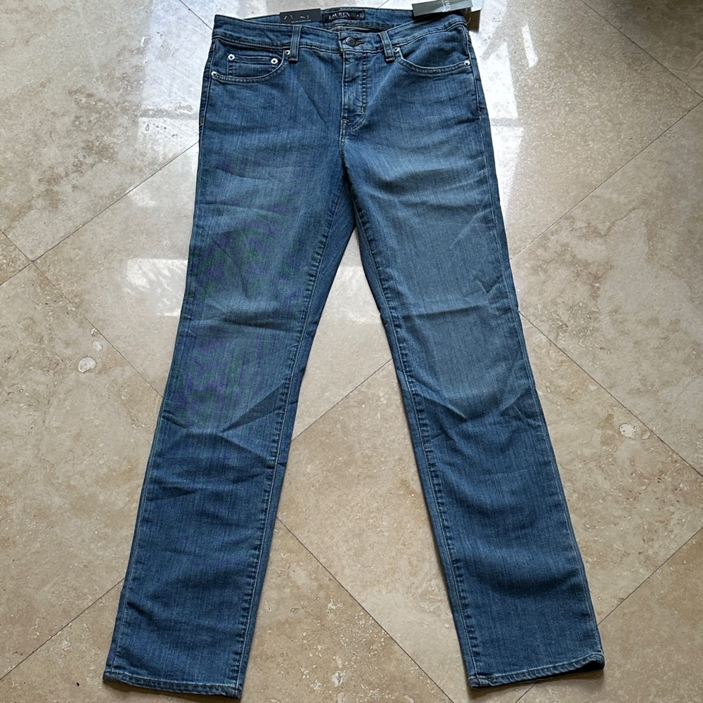 Ralph Lauren Women's Straight Leg Blue Jeans
